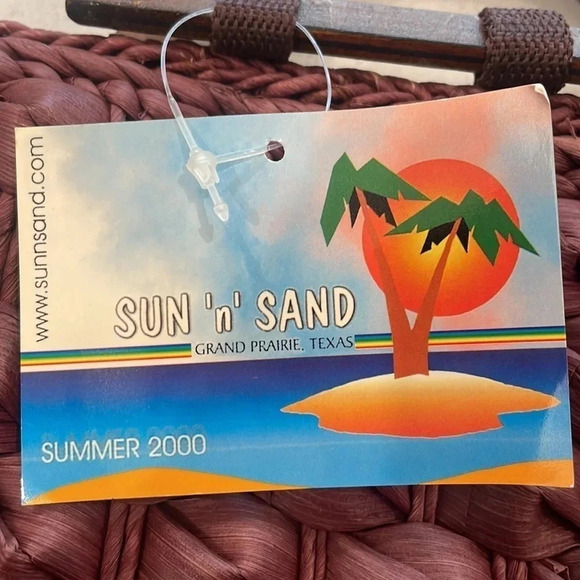 NWT Sun N Sand brown straw bag - Picture 2 of 6
